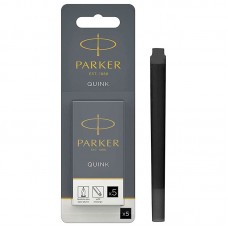 Черные картриджи с чернилами Parker (Паркер) Long Black ink 5 шт в блистере