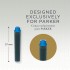 Синие неводостойкие картриджи Parker (Паркер) Quink Mini Cartridges Washable Blue 6шт