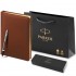 Набор Parker IM Core Dark Espresso CT из шариковой ручки и ежедневника коричневого цвета