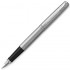 Набор Parker Jotter Stainless Steel CT из перьевой ручки и серого ежедневника