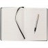 Набор Parker Jotter Stainless Steel GT из перьевой ручки и ежедневника недатированного черного цвета