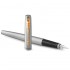 Набор Parker Jotter Stainless Steel GT из перьевой ручки и ежедневника черного цвета