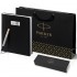 Набор Parker Jotter Stainless Steel GT из перьевой ручки и ежедневника черного цвета