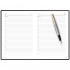 Набор Parker Jotter Stainless Steel GT из перьевой ручки и синего ежедневника недатированного
