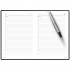 Набор Parker Jotter Stainless Steel GT из перьевой ручки и зеленого ежедневника недатированного
