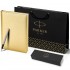 Набор Parker Jotter Stainless Steel GT из перьевой ручки и золотого ежедневника недатированного