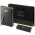 Набор Parker Jotter XL SE20 Monochrome Rose Gold из шариковой ручки и ежедневника черного цвета