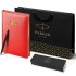 Набор Parker Jotter XL SE20 Monochrome Black из шариковой ручки и ежедневника красного цвета