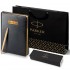 Набор Parker Jotter XL SE20 Monochrome Gold из шариковой ручки и ежедневника черного цвета