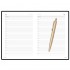 Набор Parker Jotter XL SE20 Monochrome Gold из шариковой ручки и ежедневника коричневого цвета