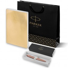 Набор Parker Jotter XL SE20 Monochrome Rose Gold из шариковой ручки и ежедневника золотистого цвета