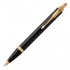 Набор Parker IM Metal Black GT из шариковой ручки и ежедневника недатированного черного цвета