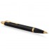 Набор Parker IM Metal Black GT из шариковой ручки и ежедневника черного цвета