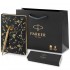 Набор Parker Jotter XL SE20 Monochrome Gold из шариковой ручки и ежедневника черного цвета