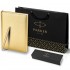Набор Parker Jotter XL SE20 Monochrome Gold из шариковой ручки и ежедневника золотого цвета
