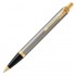 Набор Parker IM Brushed Metal GT из шариковой ручки и ежедневника коричневого цвета