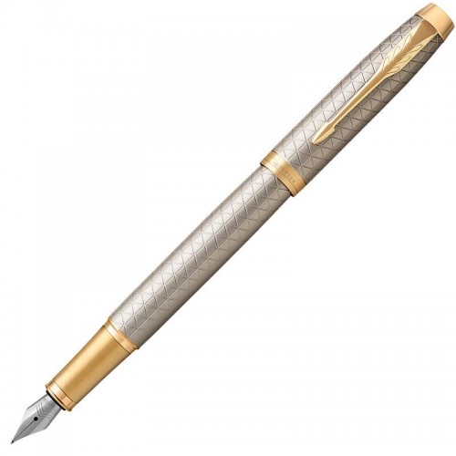 Перьевая ручка Parker IM Premium Warm Silver/Gold GT F