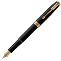 Перьевая ручка Parker Sonnet Core Matte Black Lacquer GT F