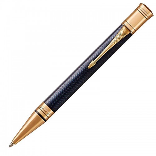 Шариковая ручка Parker (Паркер) Duofold Prestige Blue Chevron GT