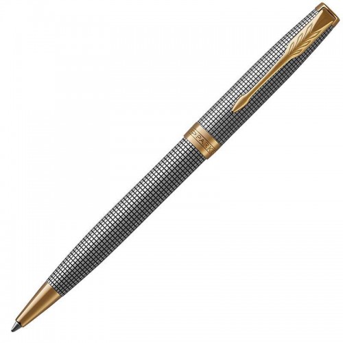 Шариковая ручка Parker (Паркер) Sonnet Luxury Cisele Silver GT